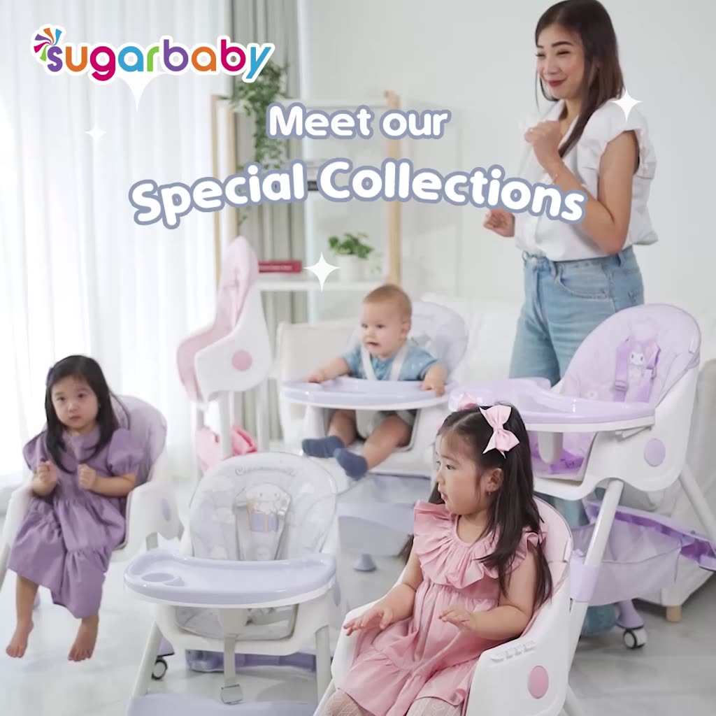 Kursi Makan Bayi Sugar Baby 6-in-1 Folding Multi-Function Chair Sanrio Collection