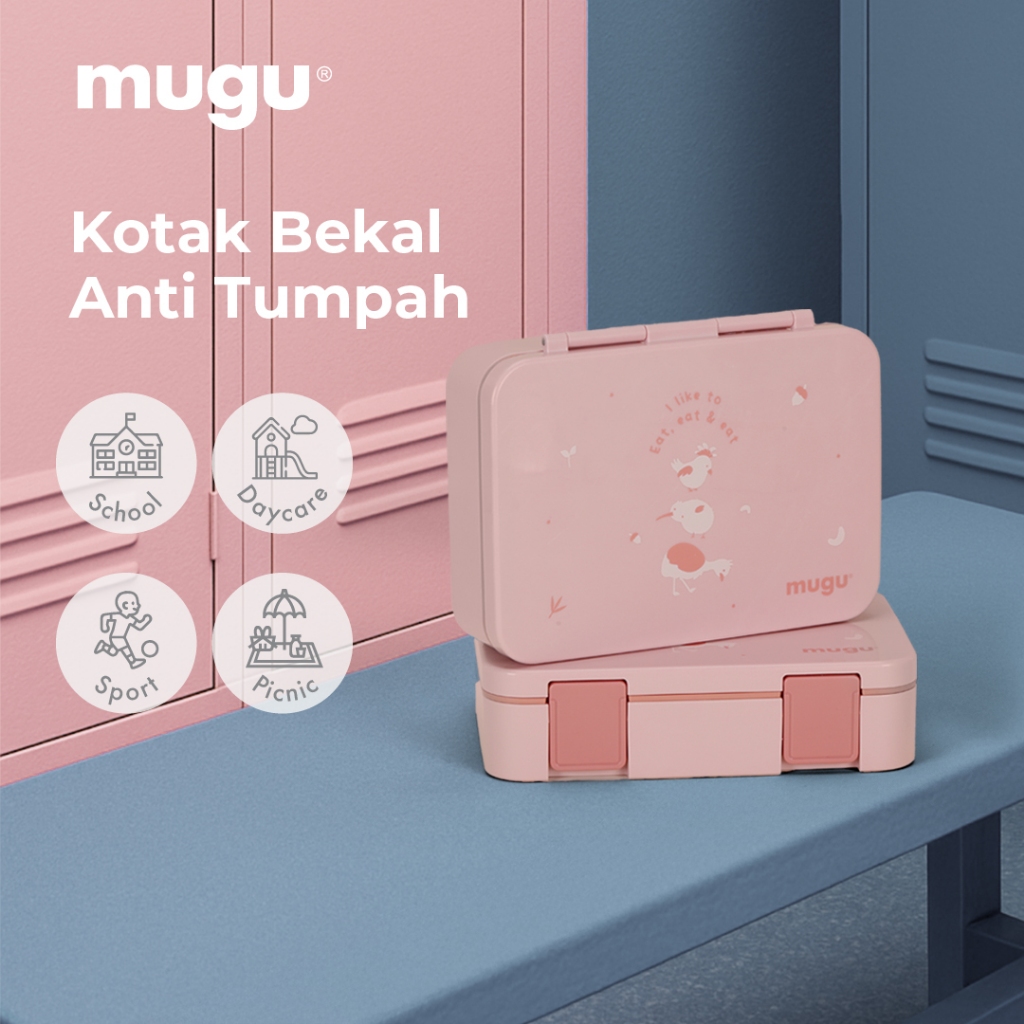 Mugu Bento Box Anti Bocor Foto 2