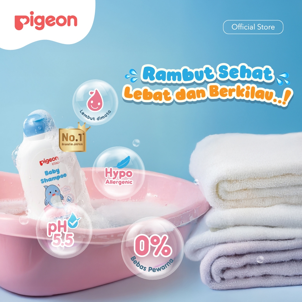 Shampo Bayi Pigeon Chamomile Hypoallergenic pH 5.5 Tidak Pedih Mata