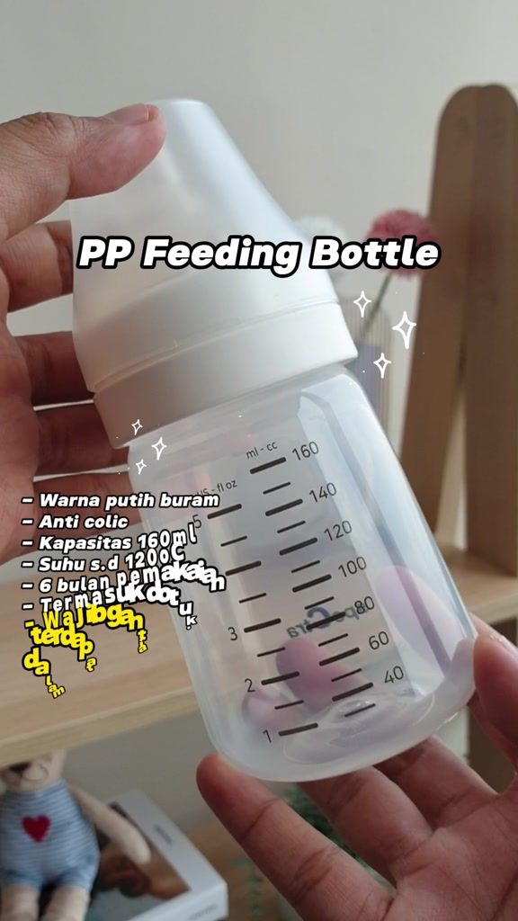 Botol Susu Spectra 160ml Polypropylene PP Feeding untuk Bayi 1-3 Tahun