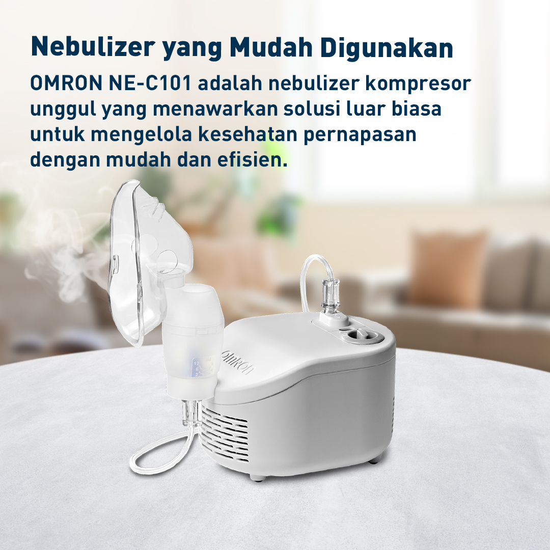 Nebulizer Kompresor Omron NE-C101 & NE-C106 Original Aksesori Lengkap 2 Tahun Garansi Foto 7