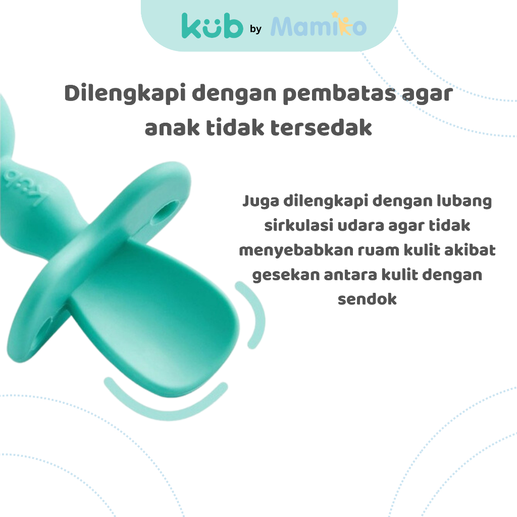 KUB x CL Pure Silicone Spork Set Sendok Garpu Bayi MPASI Warna Pink Foto 4