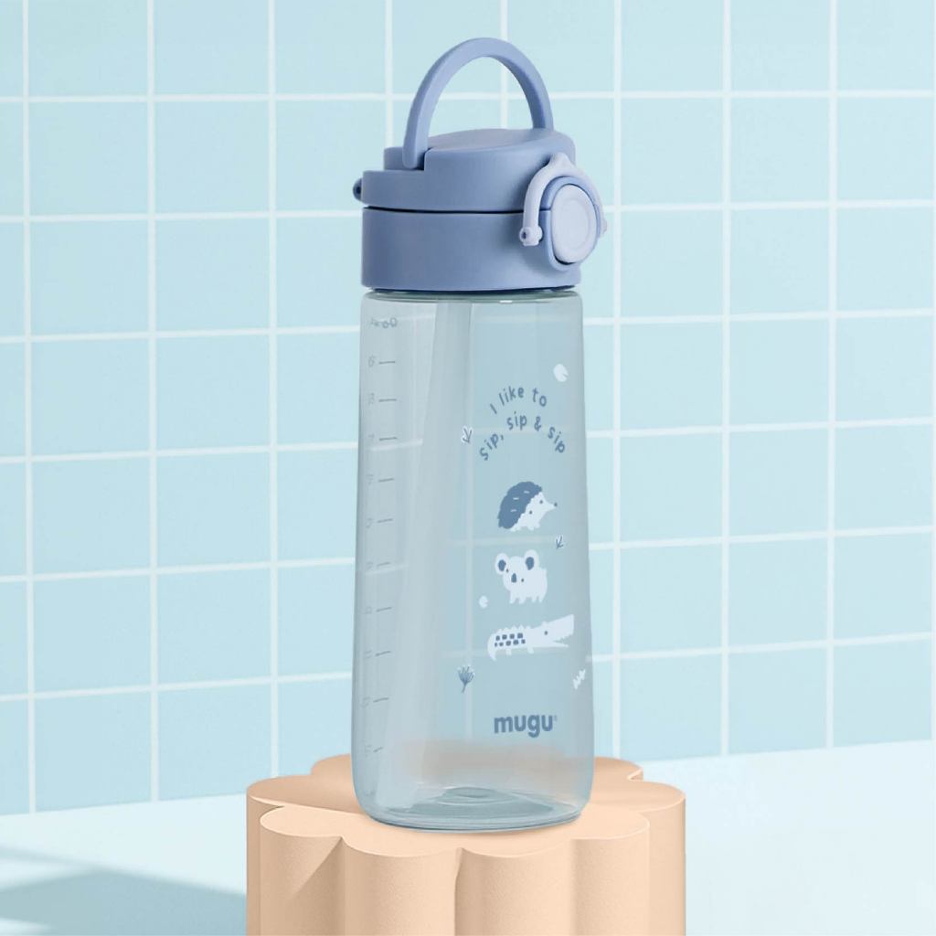 Botol Minum Anak Mugu Tritan Anti Tumpah Foto 5