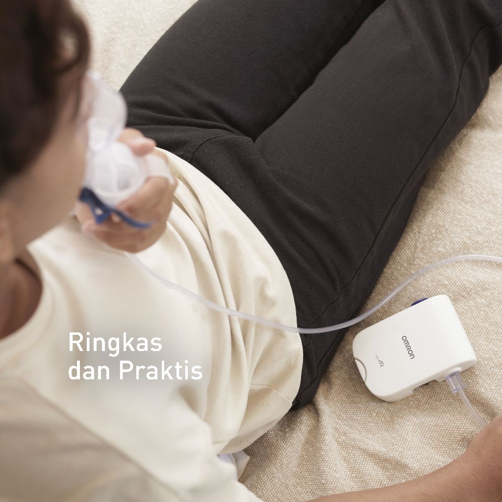 Omron Compressor Nebulizer NE-C803 Portable Ringan untuk Asma & Alergi Dewasa dan Anak Foto 4