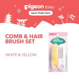 Sisir Sikat & Sisir Bergigi Set Pigeon Baby Comb Hair Brush Rambut Bayi Foto 5