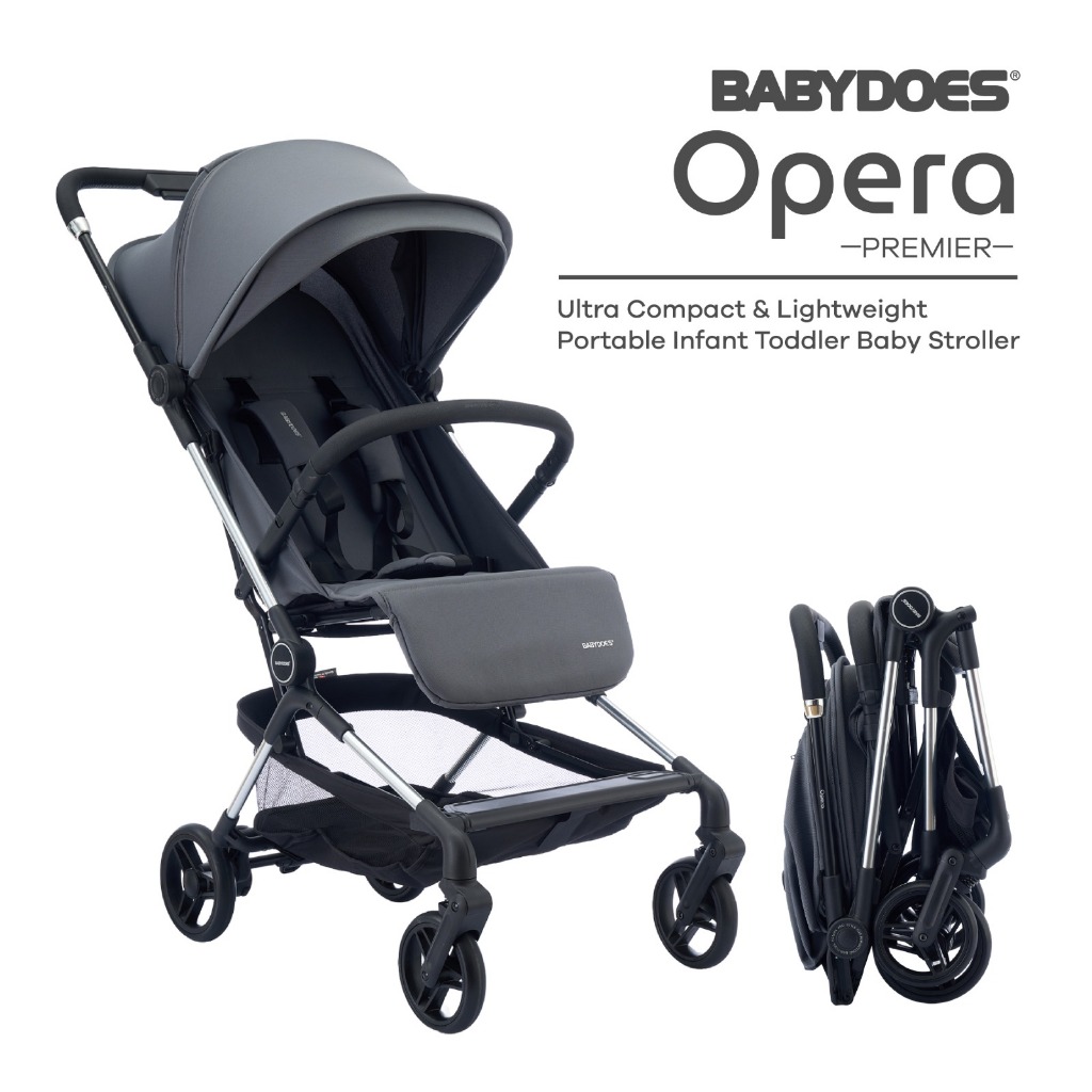 Babydoes Opera Stroller Cabin Size Ringan Dilipat Portable untuk Newborn sampai 22kg