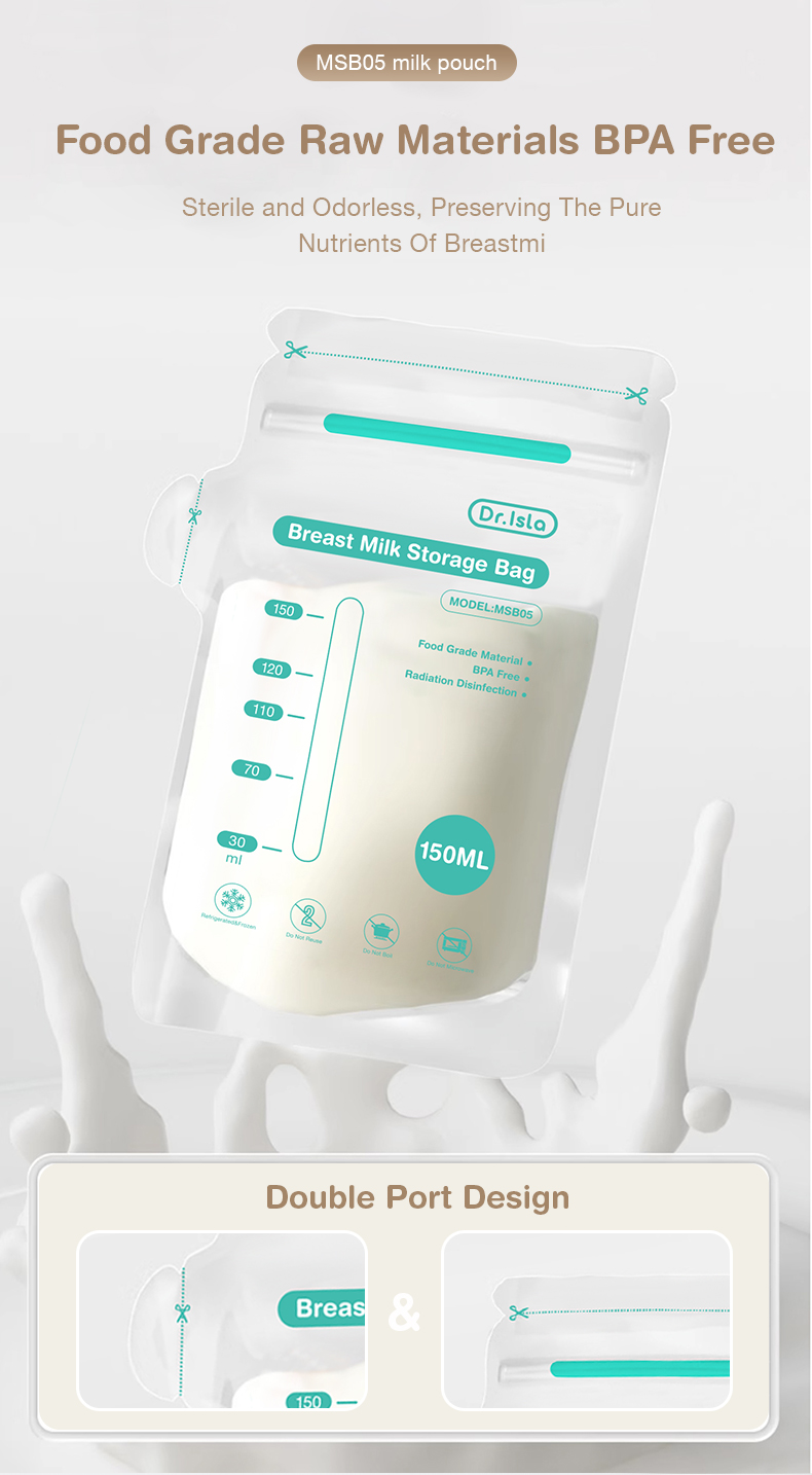 Dr.isla Kantong ASI Breastmilk Storage Bag 150ml 100 Pcs BPA Free MSB05 Foto 8