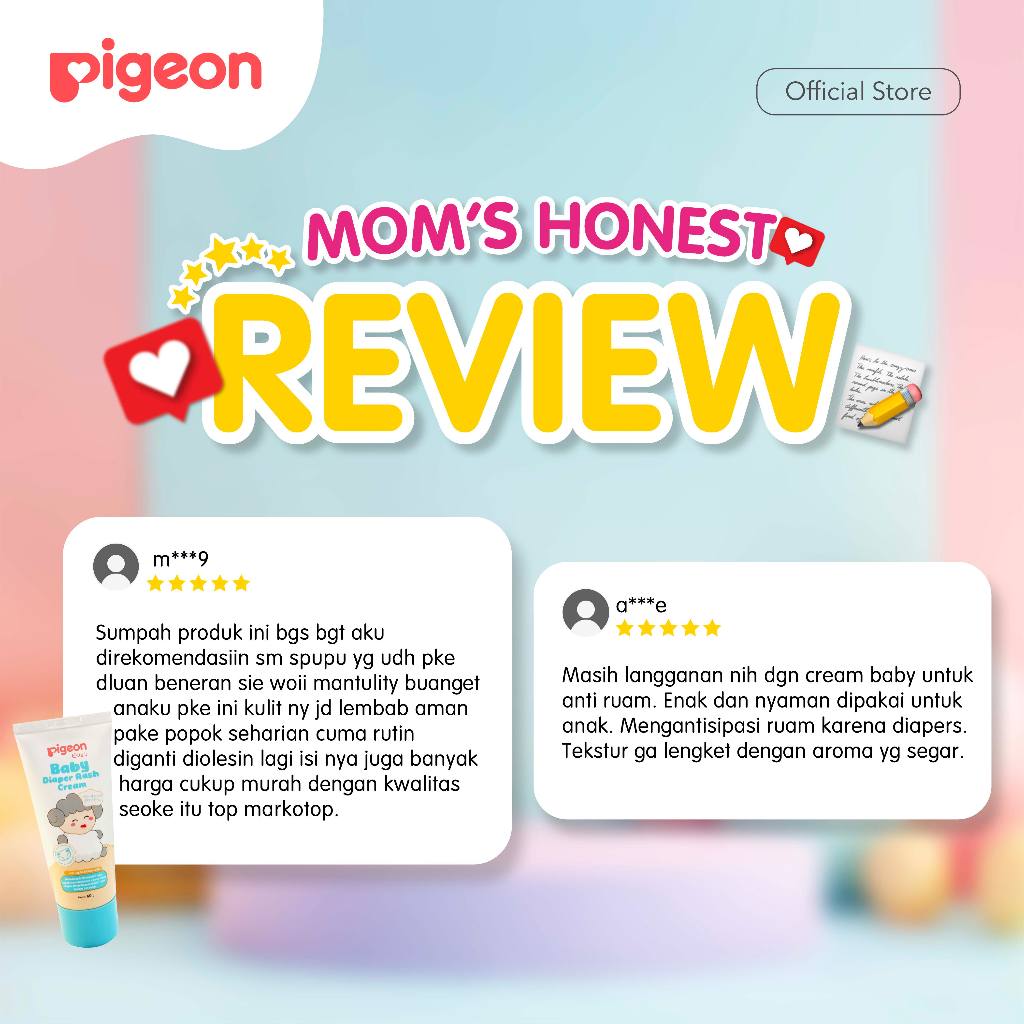 Pigeon Baby Diaper Rash Cream 60g Salep Ruam Popok Chamomile Halal BPOM Foto 3
