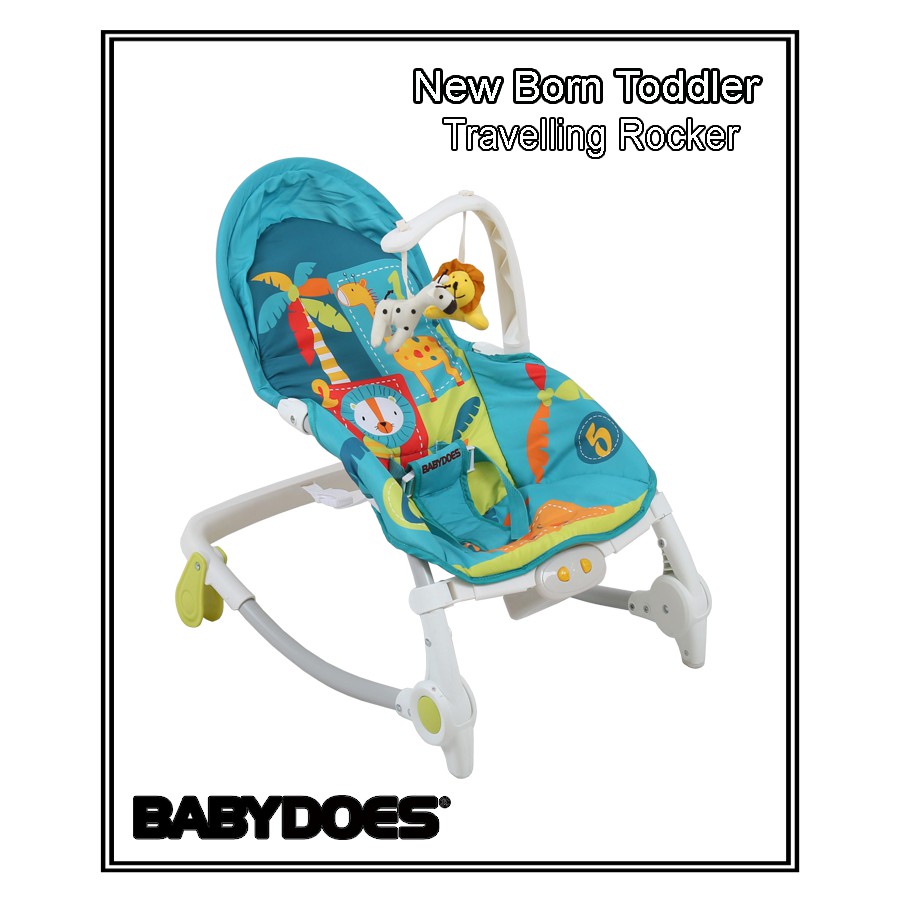 Babydoes Travelling Rocker Comfort Vibrating Bouncer Portable Bayi 0-3 Tahun Foto 7