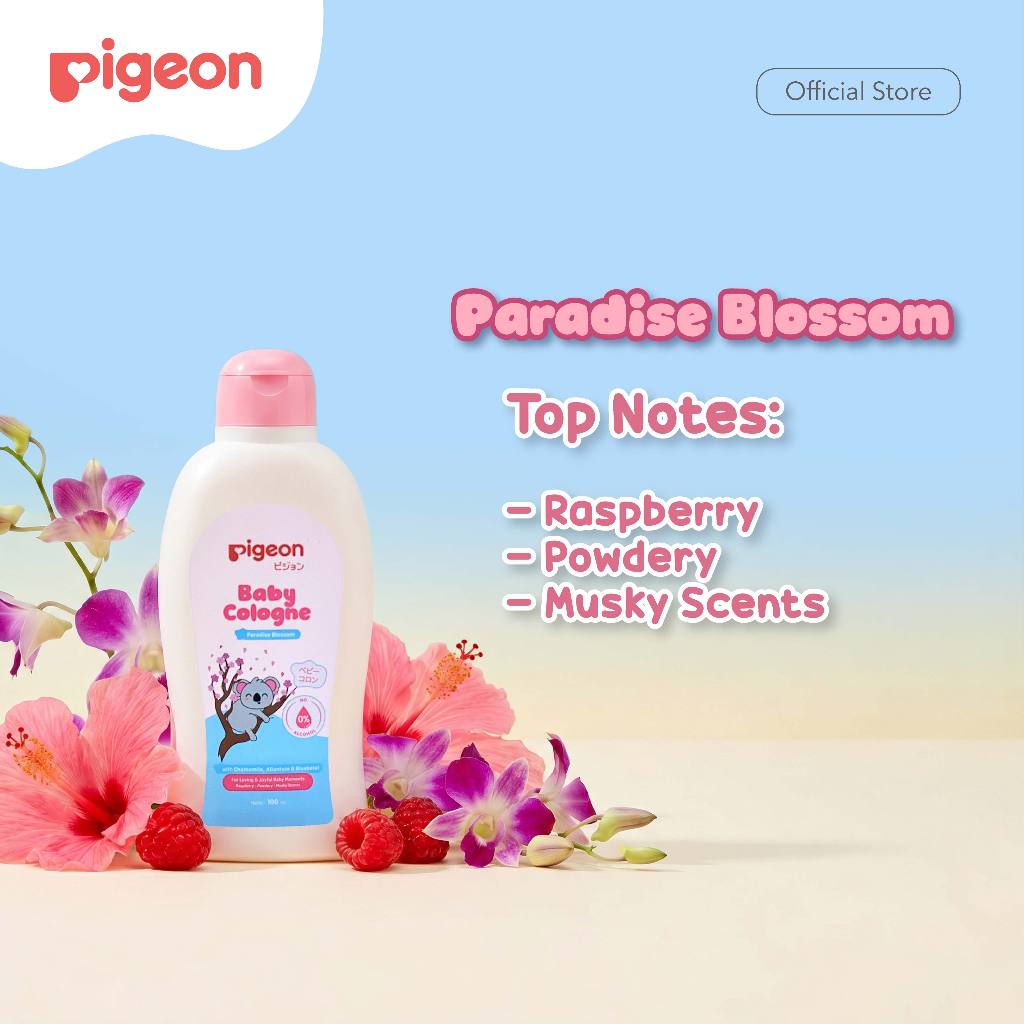 Pigeon Baby Cologne 100ml New Varian Hypoallergenic Parfum Bayi Aman untuk Kulit Sensitif Foto 2