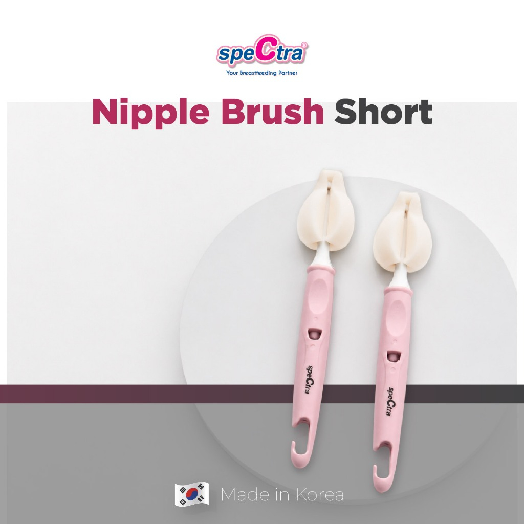 Sikat Pembersih Dot Nipple Spectra Ukuran Pendek 2pcs Original