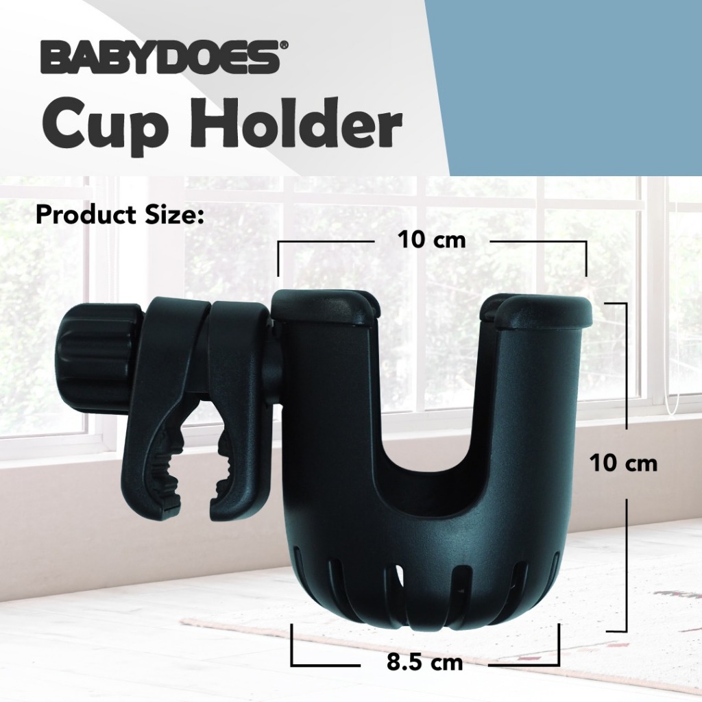 Babydoes Aksesoris Stroller Universal Set Cup Holder & Diaper Bag Anti Friction Pad Foto 4