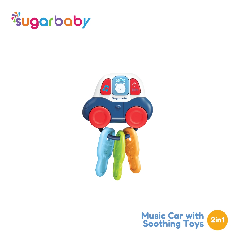 Mainan Edukasi Bayi Sugarbaby Music Car with Soothing Toys 2in1 Teether & Musik Foto 5