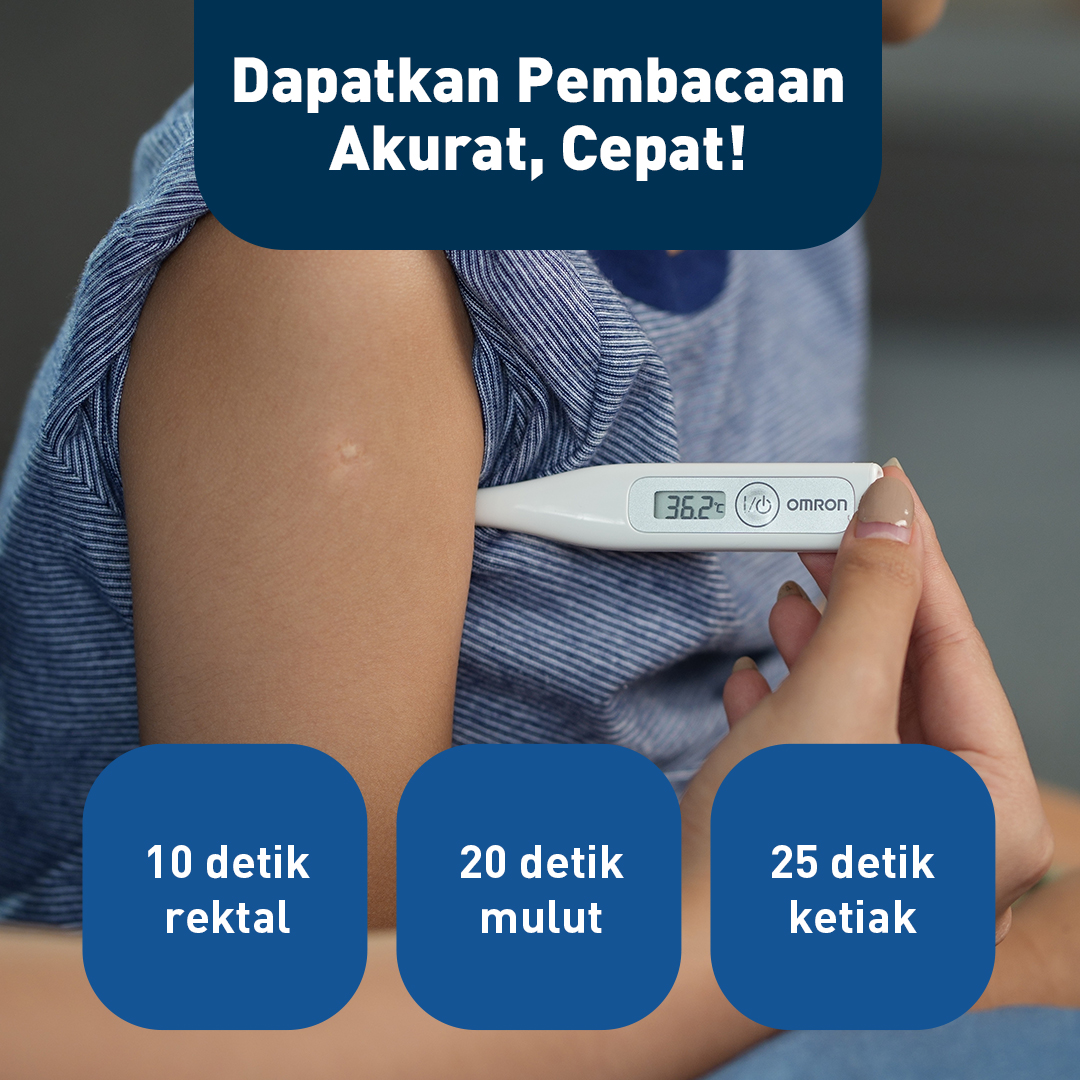 Omron Thermometer Digital MC-341 Tahan Air Pengukur Suhu Oral Rektal Ketiak Foto 6