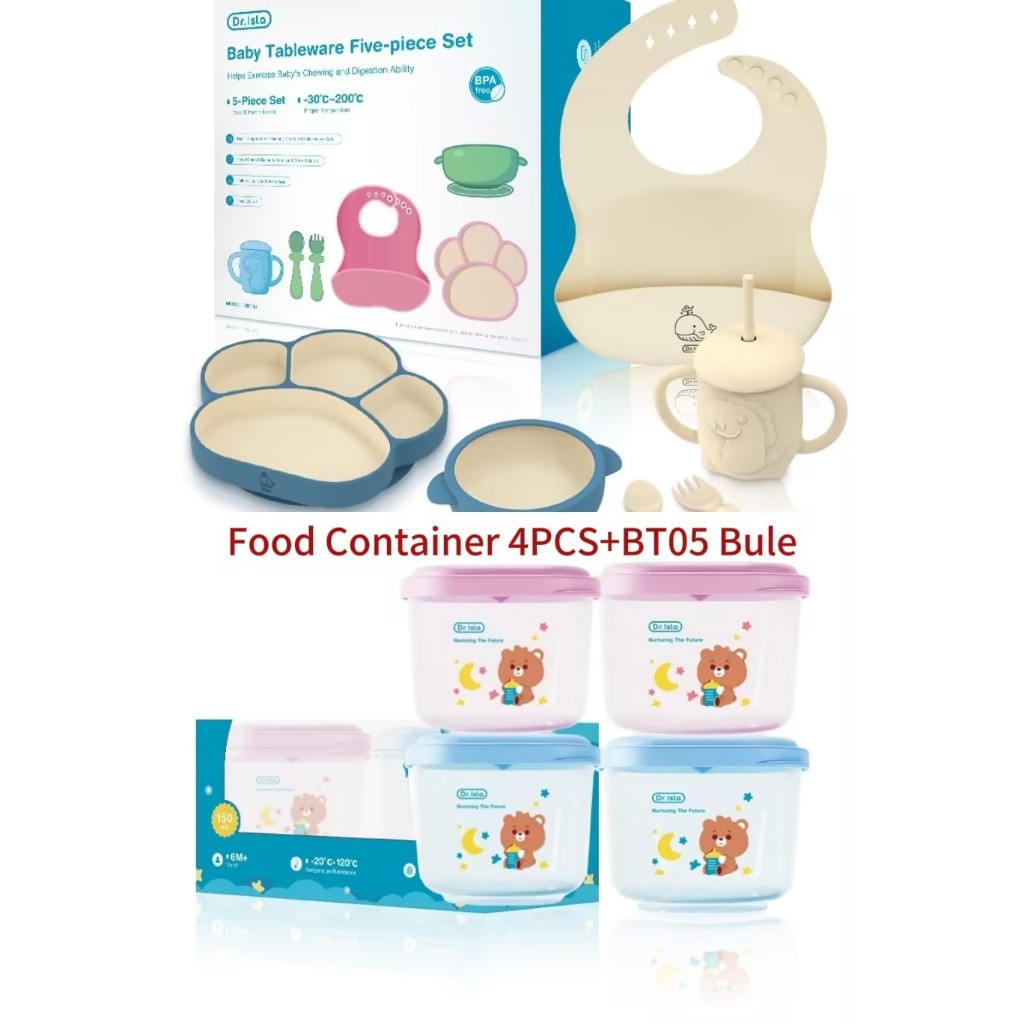 Dr.isla Food Container MPASI 4PCS BPA Free Foto 6