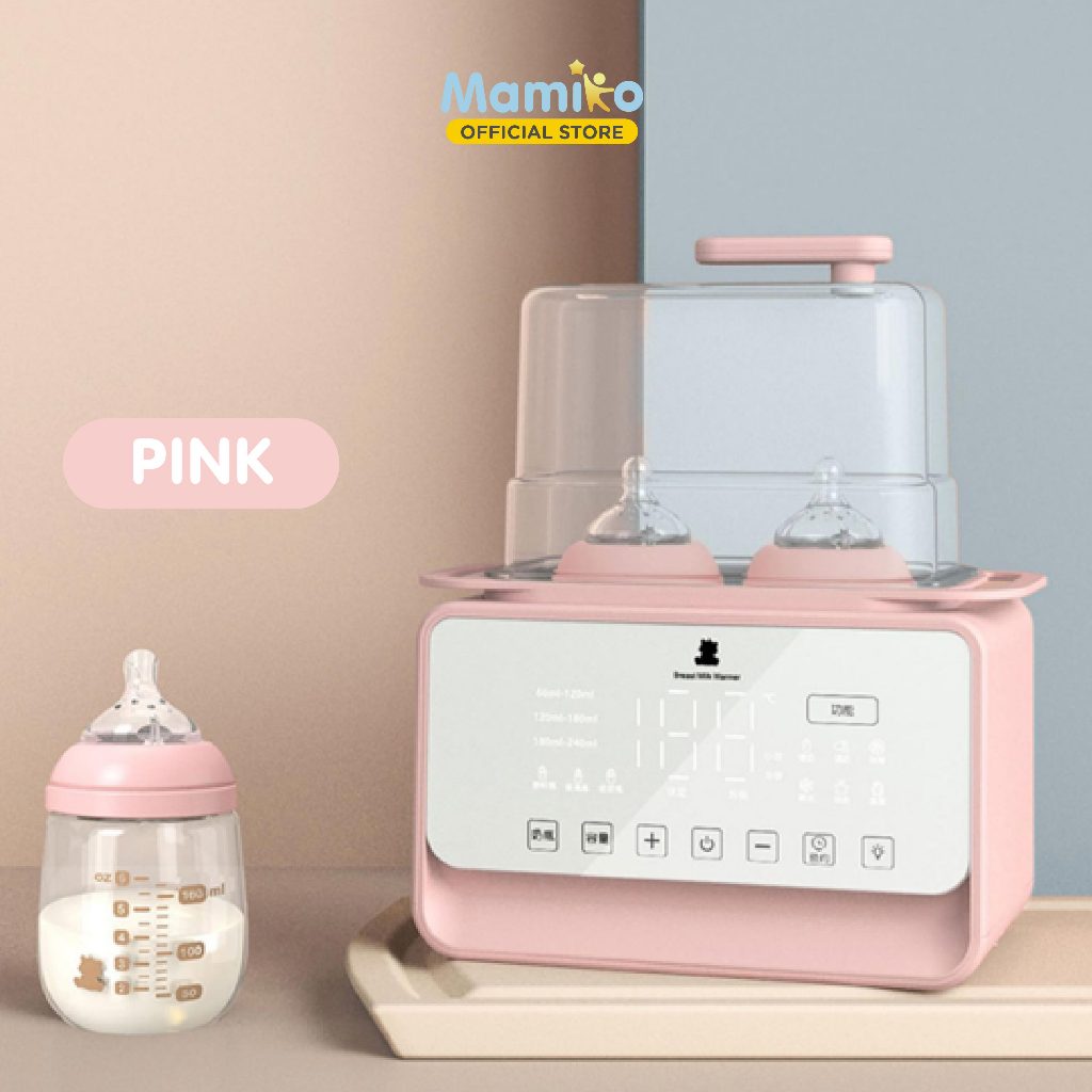Mamiko Milk Warmer Multifungsi 6-in-1 Pemanas ASI & Sterilisasi Uap Double Bottle Foto 6