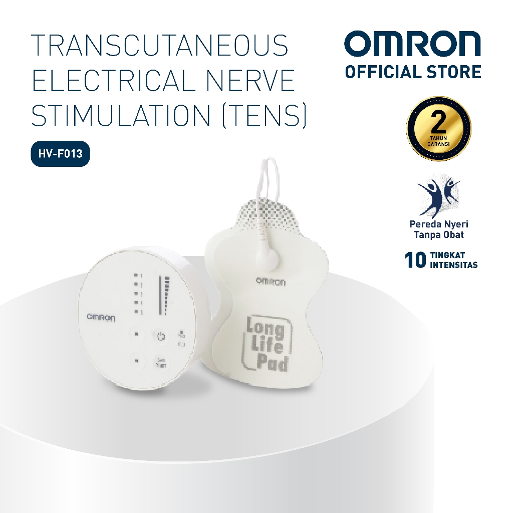 Omron Alat Pijat Elektronik TENS HV-F013 Pulse Massager Portabel 3 Mode Area Tubuh
