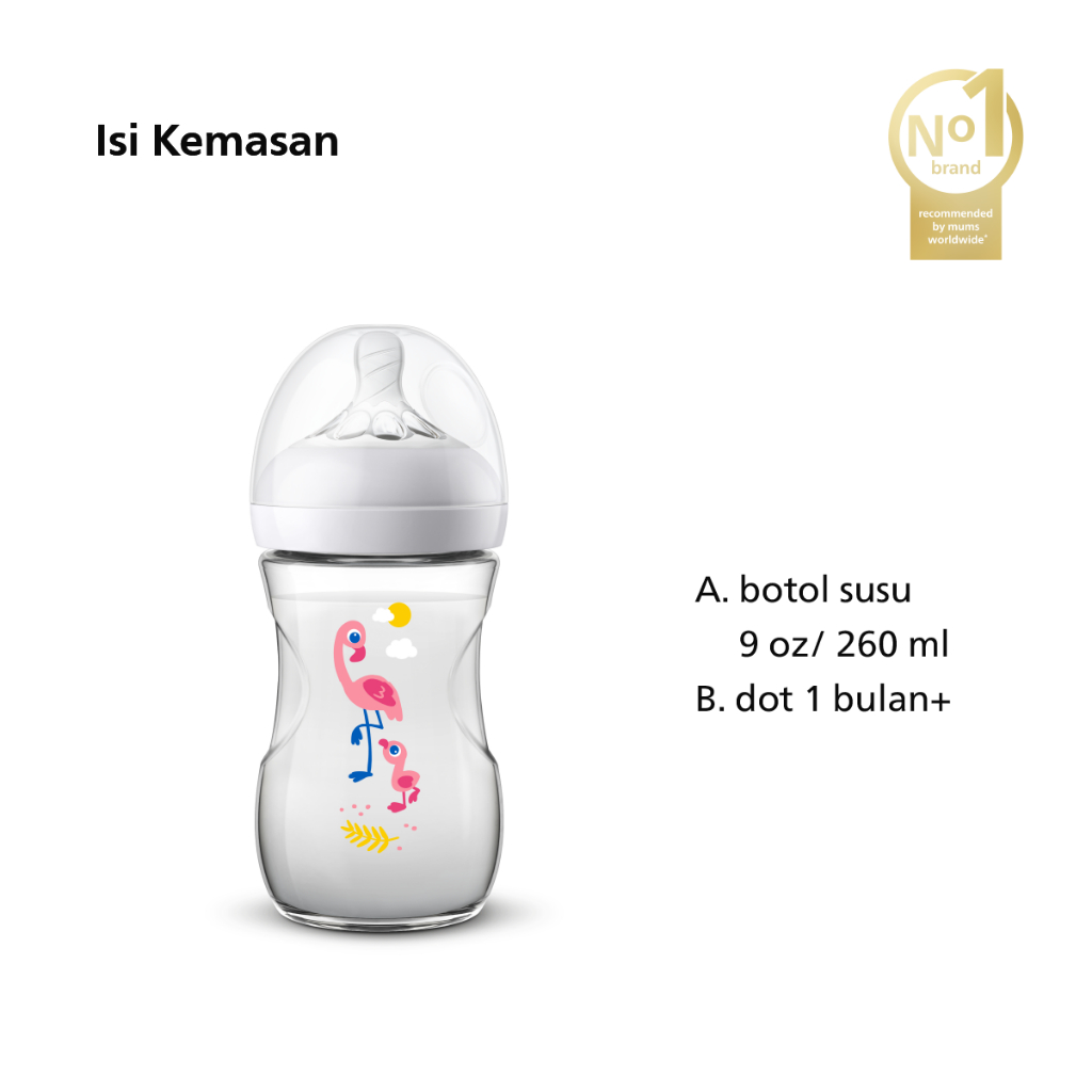 Philips Avent Natural Botol Flamingo Foto 2