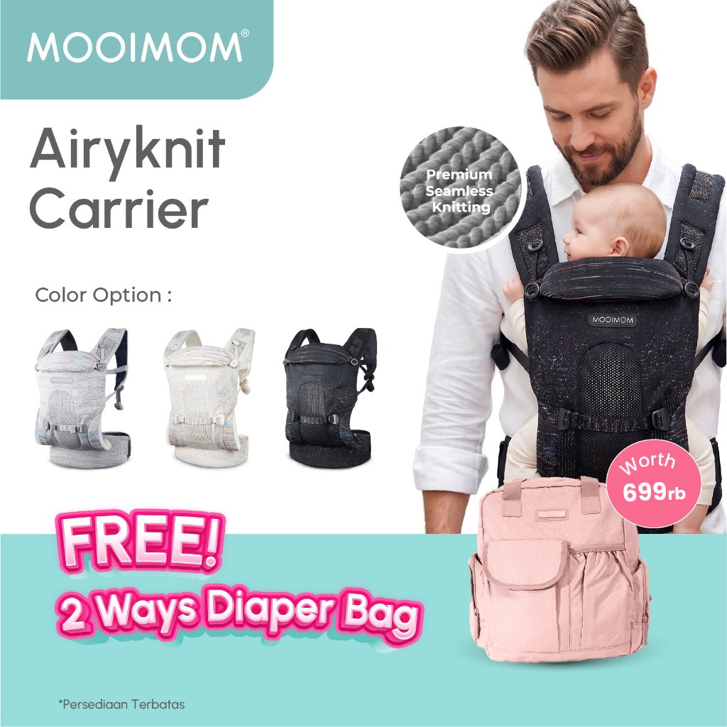 MOOIMOM AiryKnit Baby Carrier M-Shape