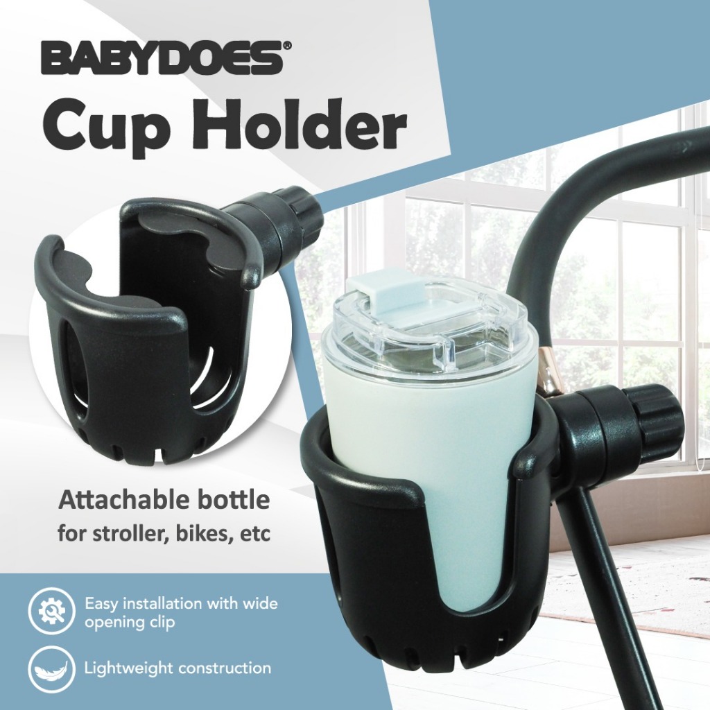 Babydoes Aksesoris Stroller Universal Set Cup Holder & Diaper Bag Anti Friction Pad Foto 7
