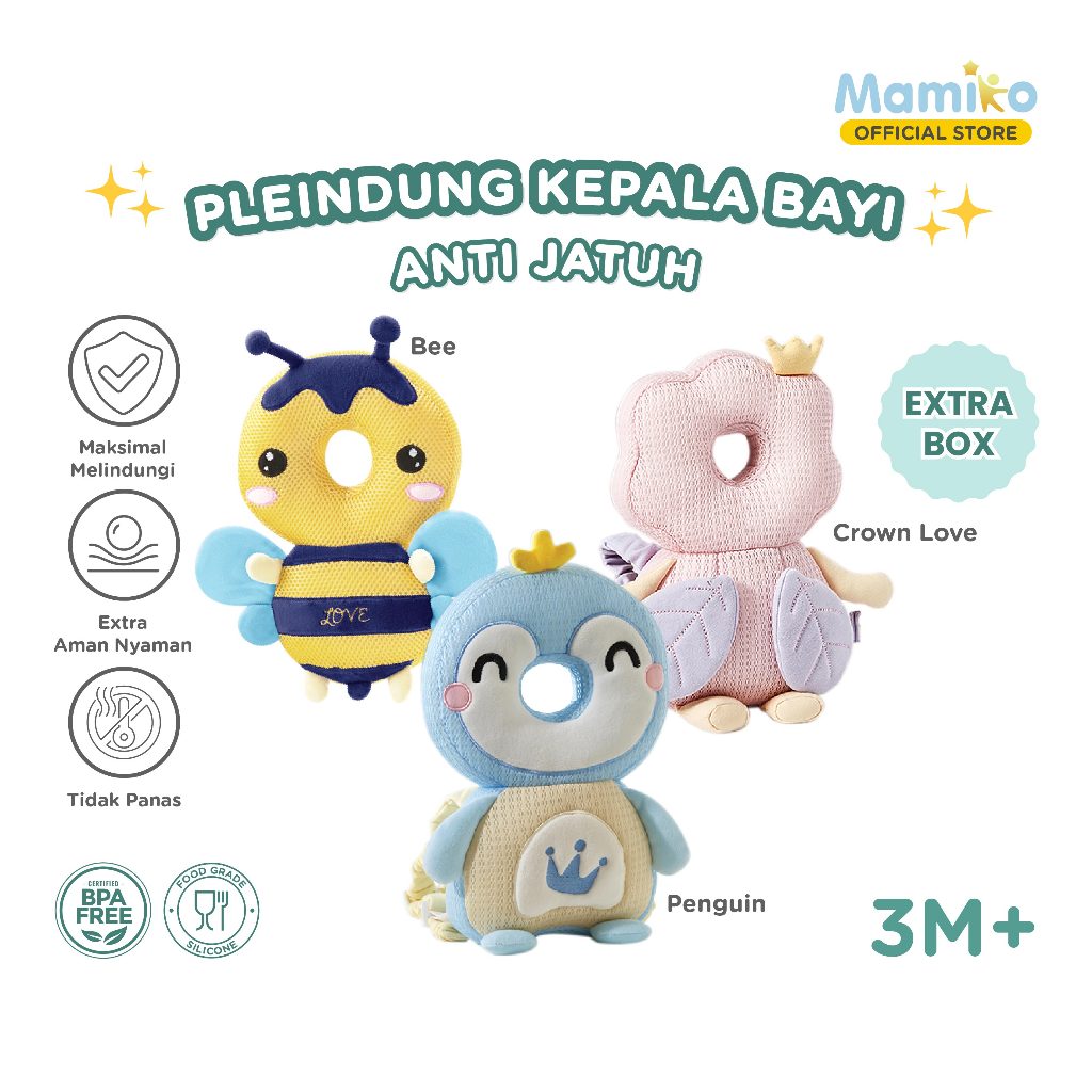 Bantal Pelindung Kepala Bayi KUB CL Summer Anti Fall Pillow Ransel Belajar Jalan