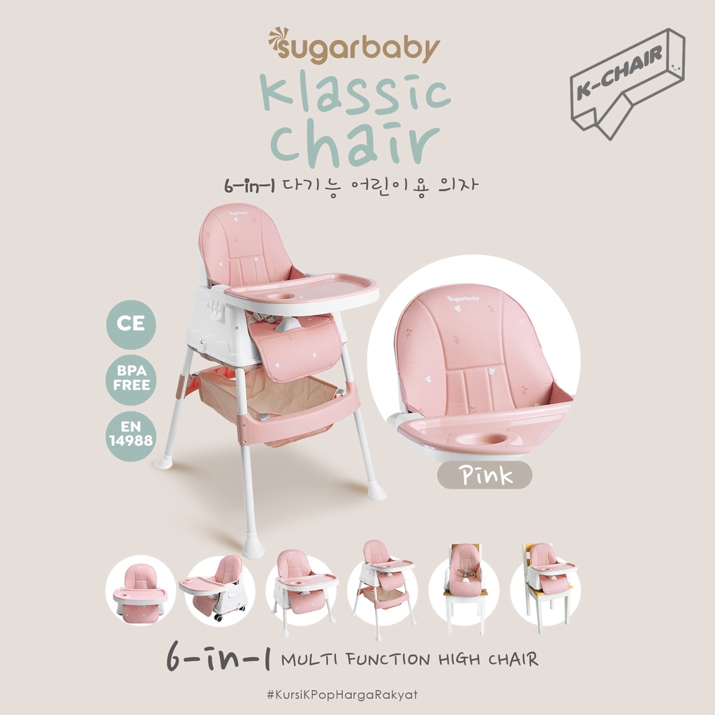 Sugarbaby K-Chair Klassic Chair 6in1 Kursi Makan Bayi Multifungsi High Chair Booster Seat Foto 8