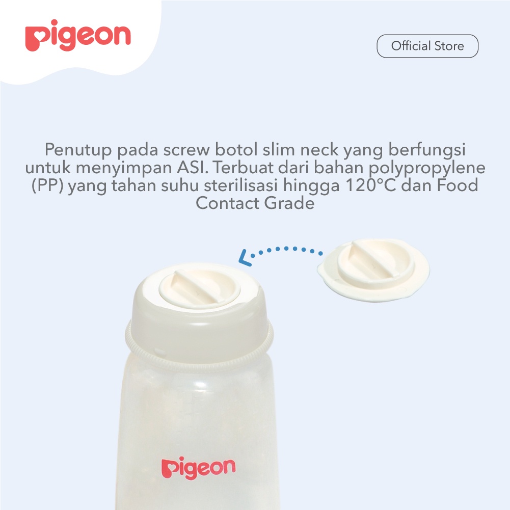 Pigeon Screw Cover Slim Tutup Botol Susu Slim Neck Isi 4 Pcs Food Grade Foto 2