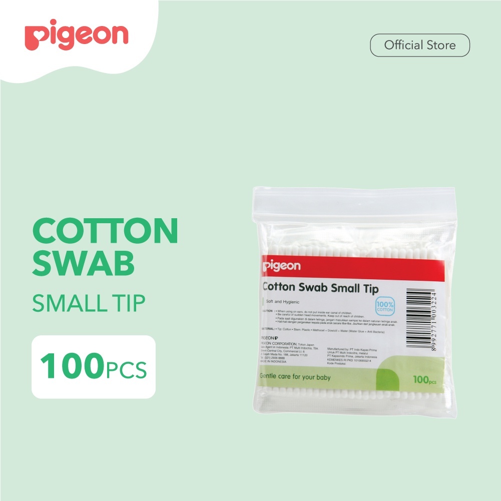 Pigeon Paket Perawatan Bayi Lengkap: Bedak Padat Chamomile 45gr, Pasta Gigi, Cotton Bud Small Foto 4