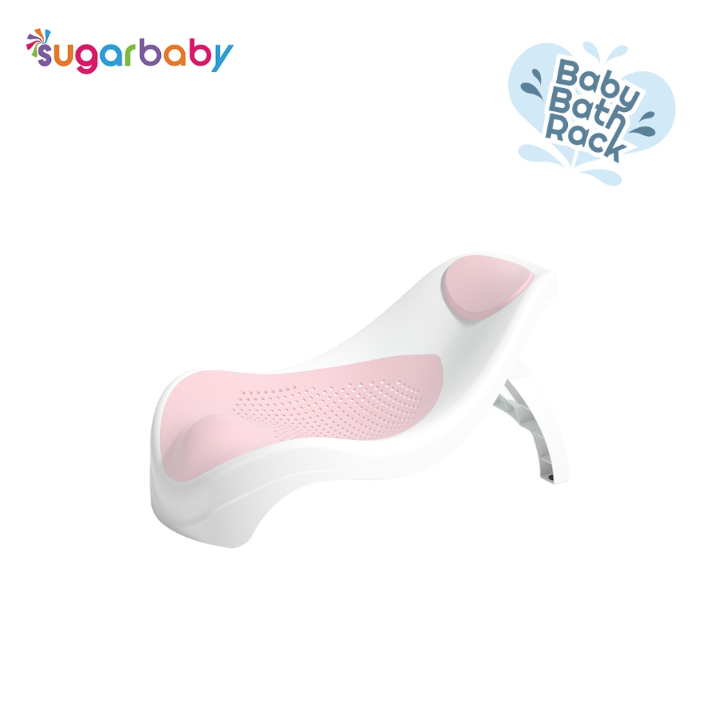 Sugar Baby Bath Rack Alas Mandi Bayi Dudukan Lipat dengan Jaring Silicone & Seat Foto 8