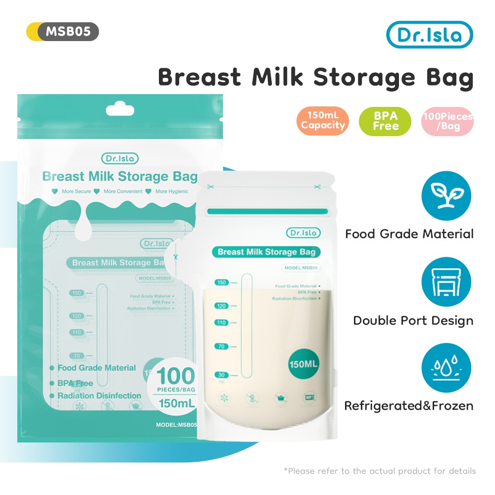 Kantong ASI Dr.isla 100pcs BPA Free