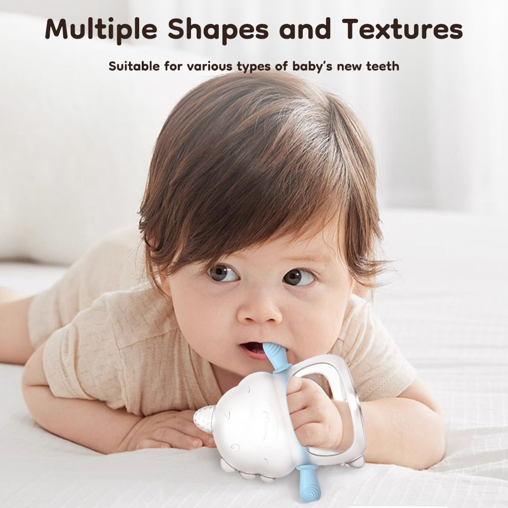Dr.isla Teether Bayi YJ15 Silikon Food Grade BPA Free Anti-Isap Jari Mainan Gigitan 0-6 Foto 4