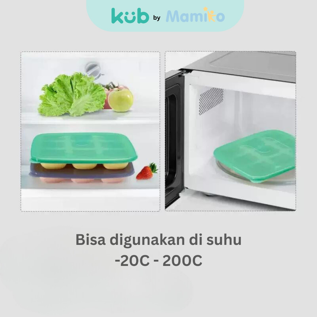 Cetakan Es Silikon KUB Ice Mould With Cover 9 Grid 30ml BPA Free Baby Foto 2