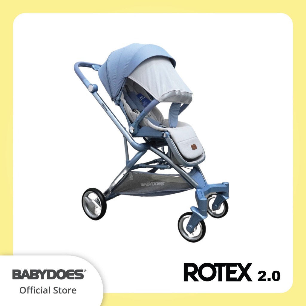 Babydoes Rotex 2.0 Stroller Reversible Kursi Putar 360 Derajat Kanopi Sunshade Foto 7