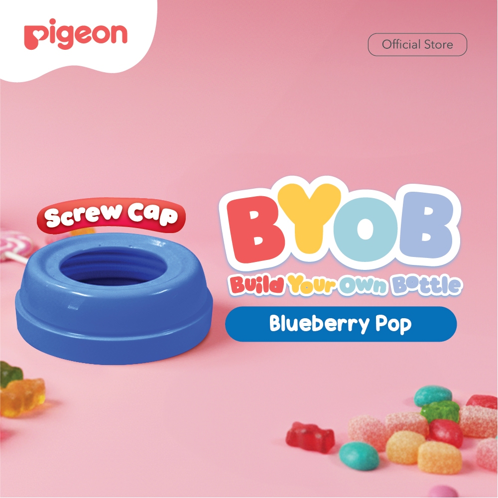 Pigeon BYOB SofTouch Screw Neck Cap 1 Pcs BPA Free Pilihan 12 Warna Foto 7
