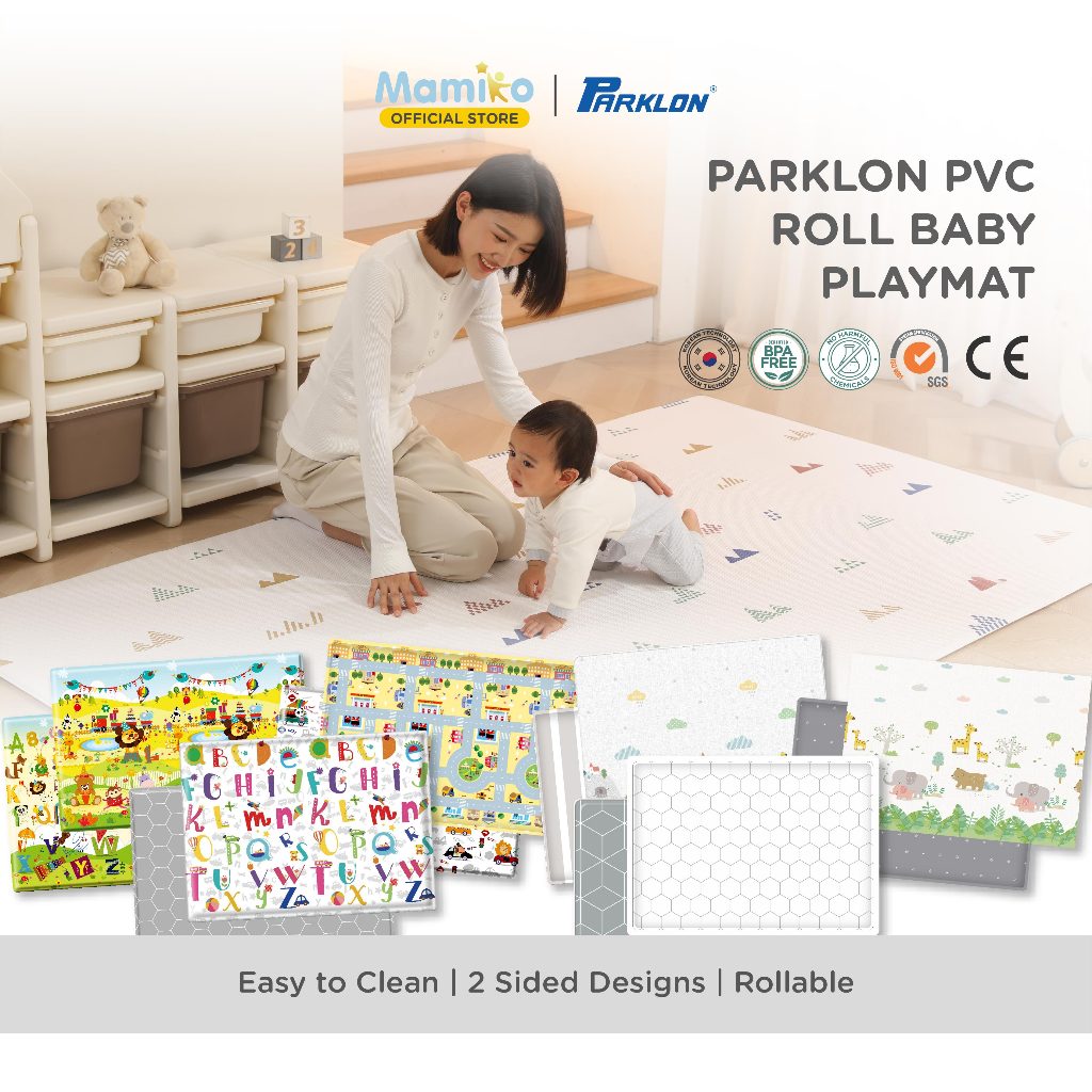 Parklon PVC Roll Playmat 190x130 cm & 230x140 cm Double Side Diamond Embossing Anti Foto 2