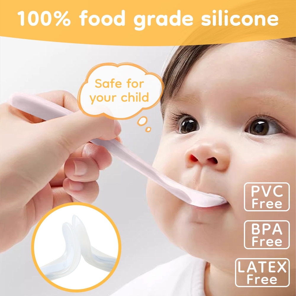 Sendok Bayi Dr.isla BT10 Liquid Silicone BPA Free Desain Ergonomis Foto 2