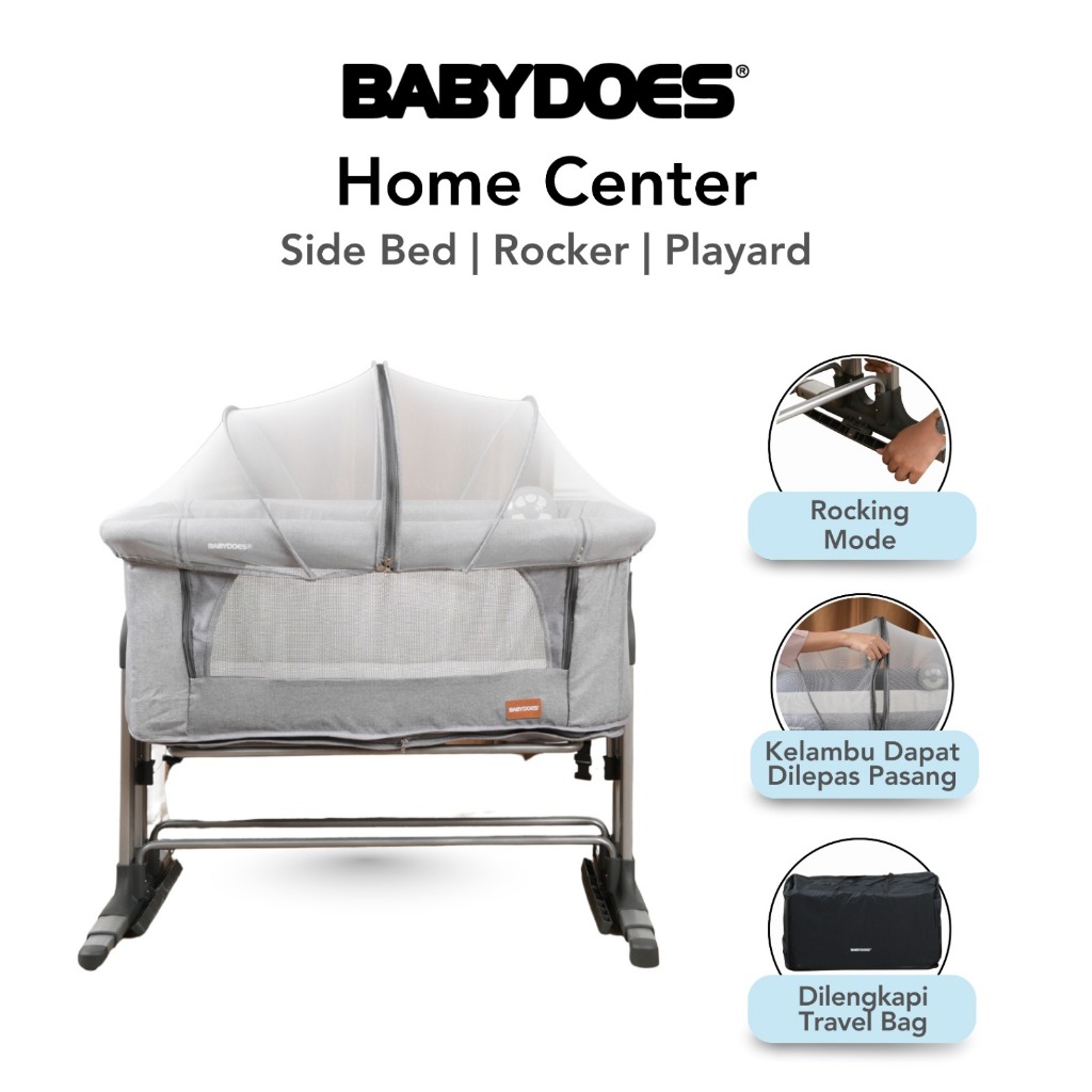 Babydoes Home Center Baby Box Crib Multifungsi Bassinet Bedside Sleeper Playard Foto 2