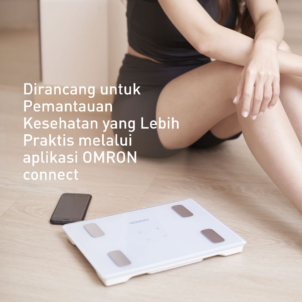 Omron Body Composition Monitor HBF-222T Bluetooth Analisis Lemak Visceral & Usia Tubuh Foto 2