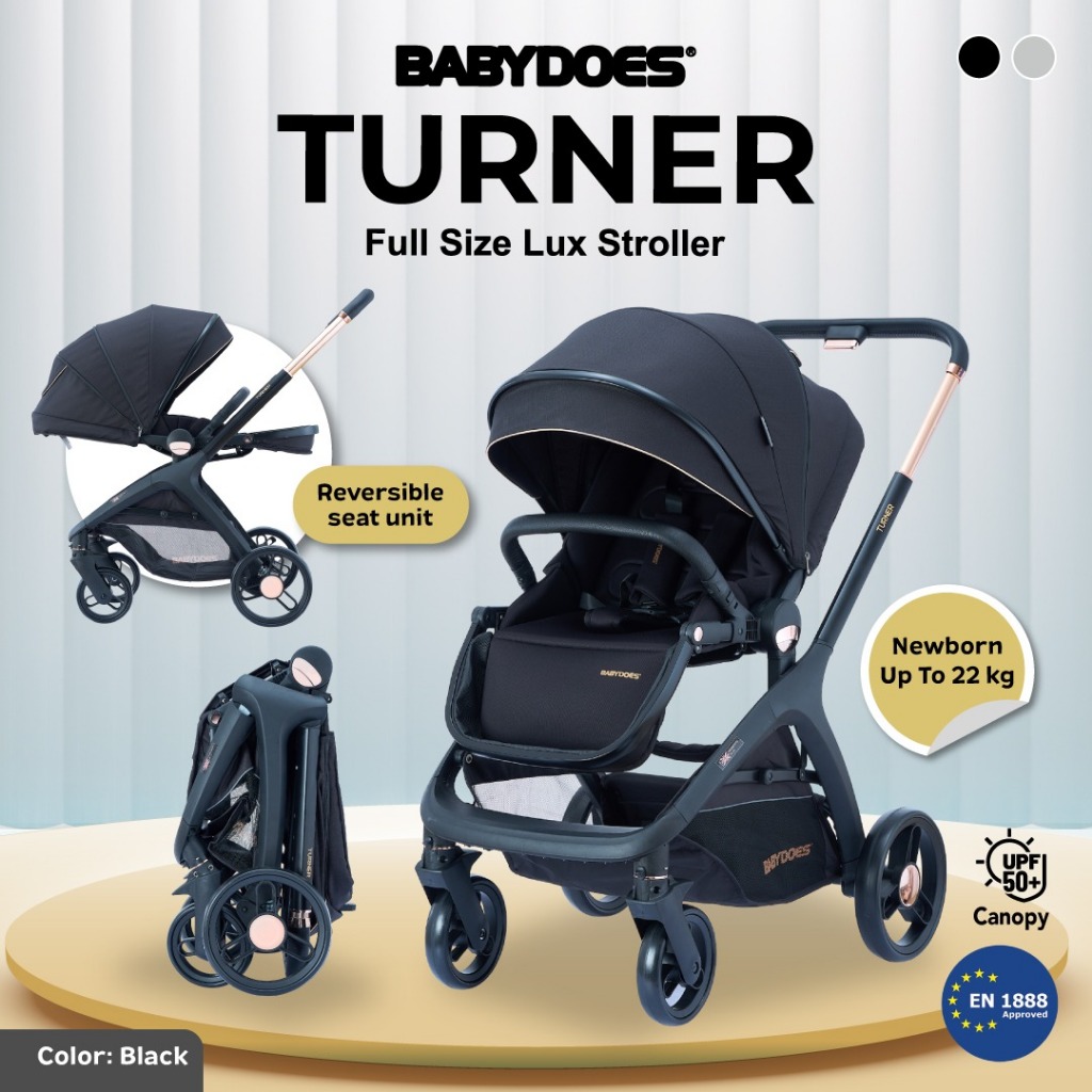 Stroller Babydoes Turner Reversible Handle Full Size Lux dari Newborn hingga 22kg Foto 5