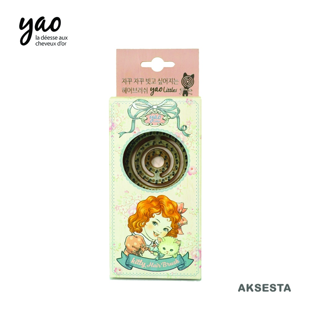 Sisir Rambut Kayu YAO Little Wood Kitty Anti Rontok Buatan Korea Foto 4