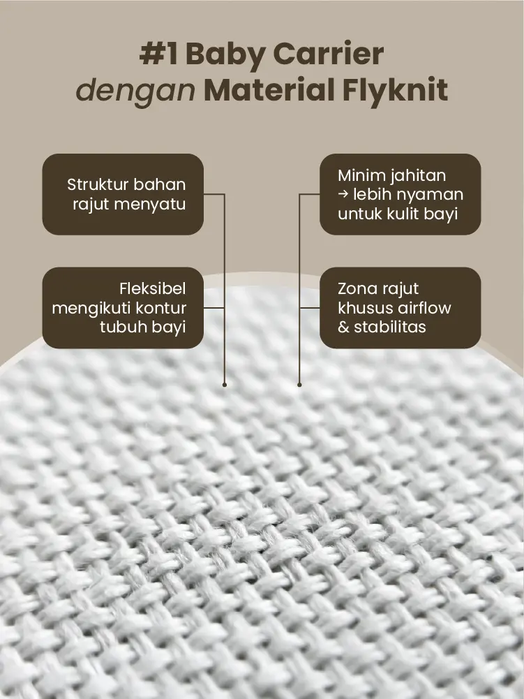 MOOIMOM AiryKnit Baby Carrier Stellar White Foto 7