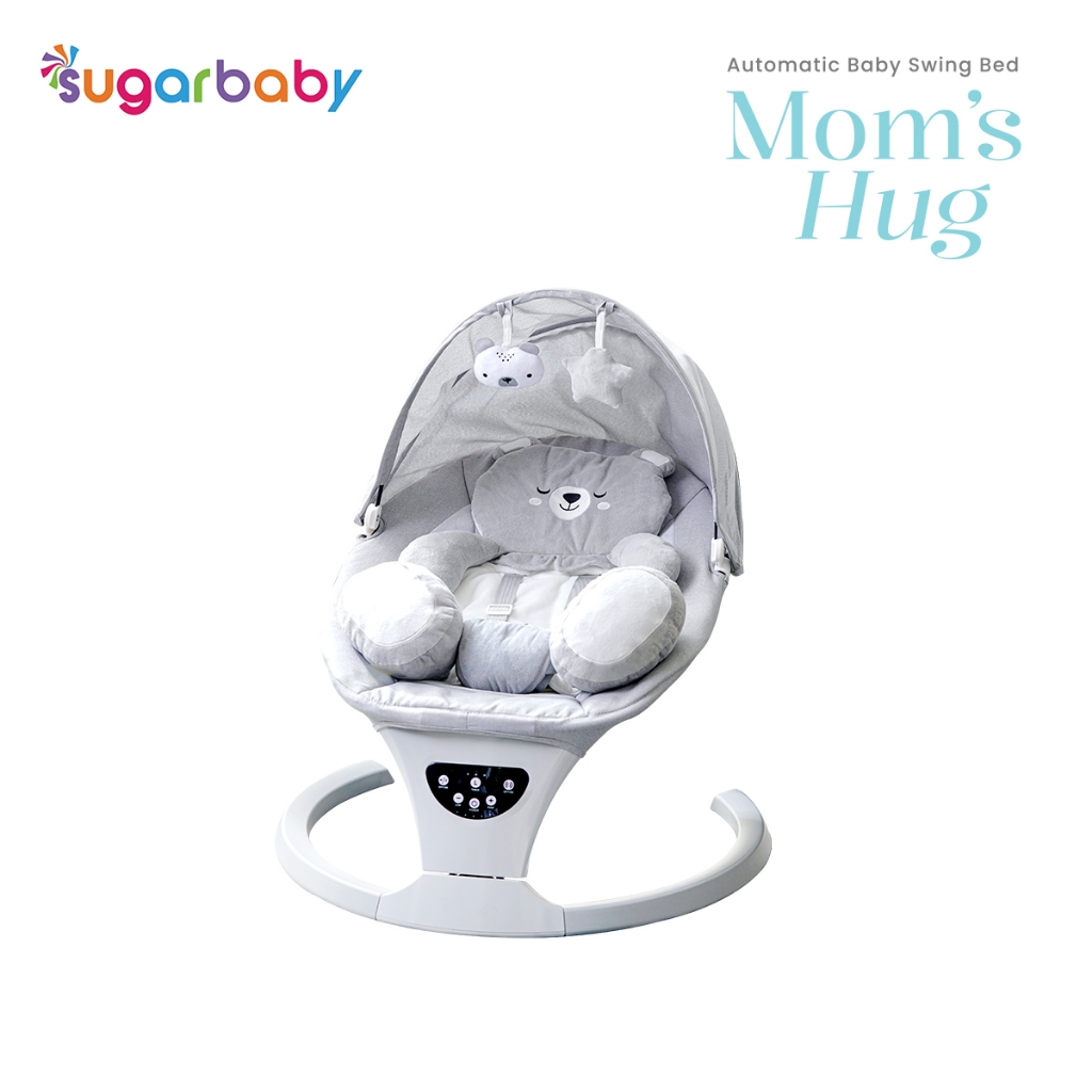Sugar Baby Mom's Hug Automatic Baby Swing Bed Ayunan Bayi Bluetooth Side to Side Foto 8