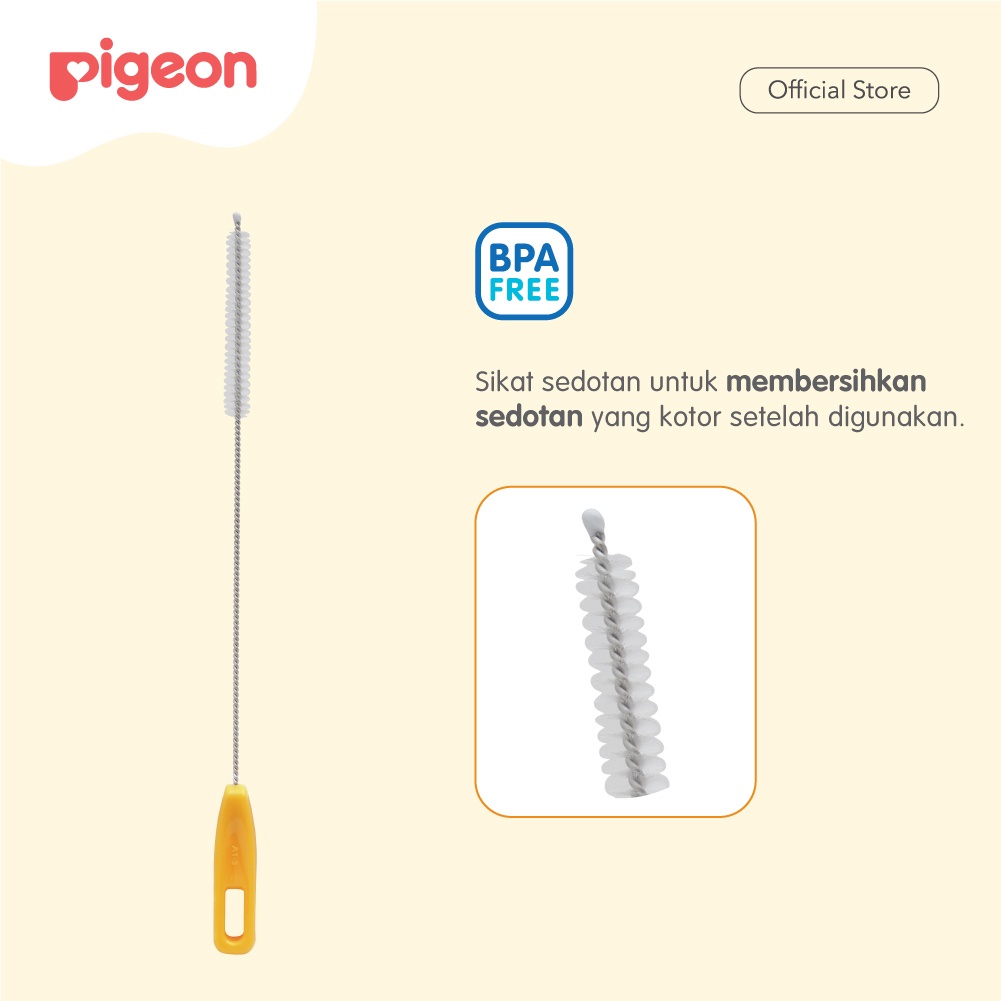 Sikat Sedotan Botol MagMag PIGEON | Straw Brush Pembersih Cangkir Bayi Foto 2