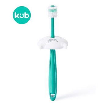 KUB Sikat Gigi Bayi 360 Derajat Silicone Lembut untuk Usia 0-36 Bulan Foto 6