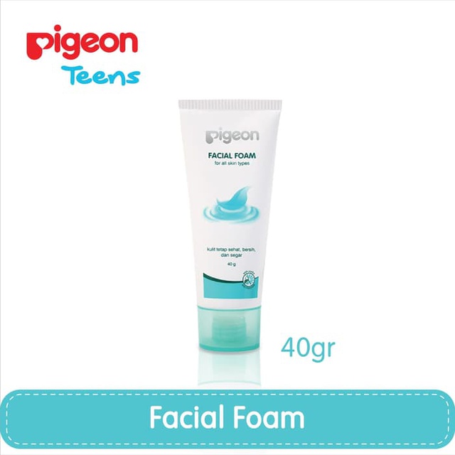 PIGEON Facial Foam 40ml Sabun Pembersih Wajah Ekstrak Jojoba & Chamomile Foto 2