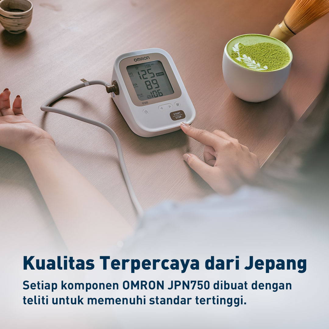 Omron JPN750 Tensimeter Digital Automatic Blood Pressure Monitor Made in Japan Foto 6