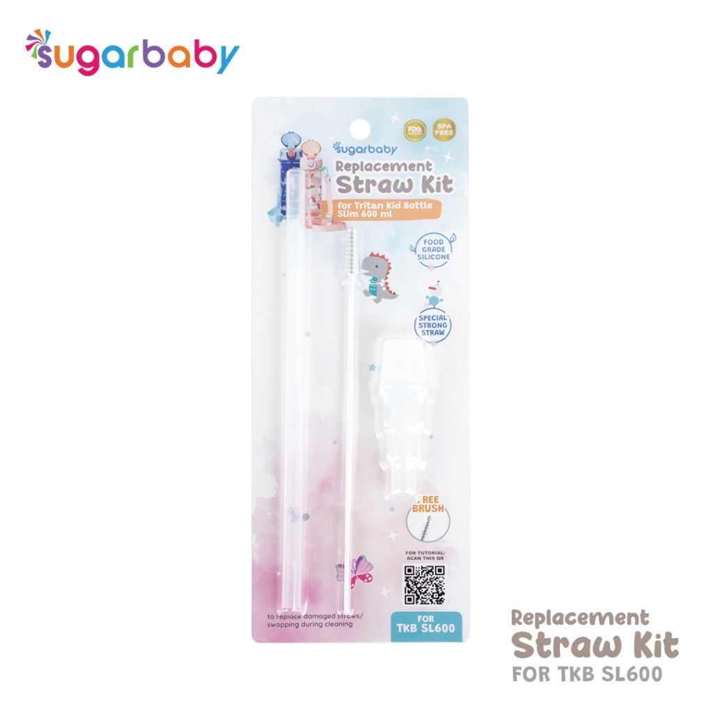 Sugar Baby Replacement Straw Sedotan Botol Anak Tritan Slim 600 ml BPA Free Foto 2