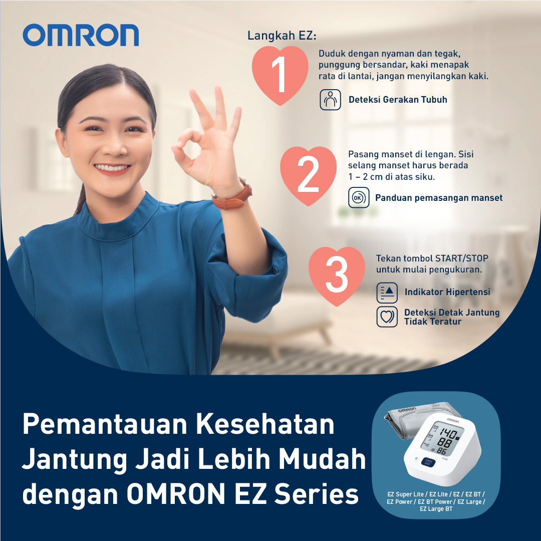 Omron Tensimeter Digital HEM-7183T1-C Bluetooth IntelliSense AC Adaptor Foto 5