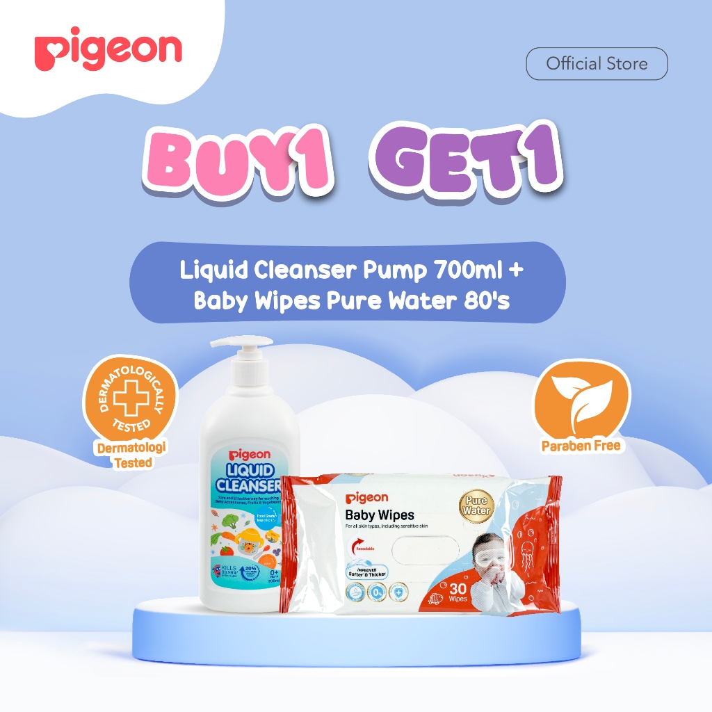 Pigeon Liquid Cleanser 700ml Botol Pump Pembersih Botol Susu Food Grade