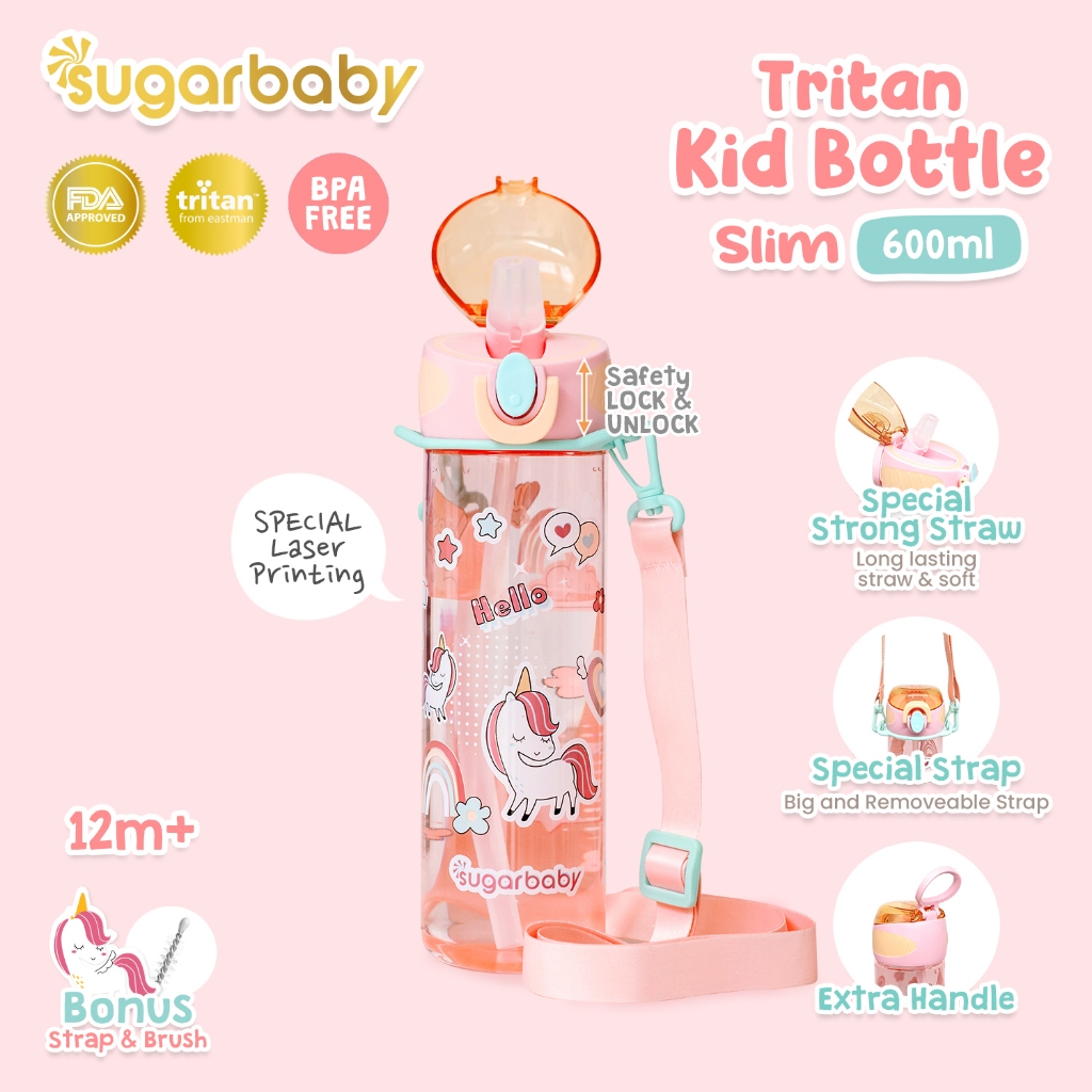 Sugarbaby Tritan Kids Bottle SL 600ml Botol Minum Anak BPA Free Premium Foto 7